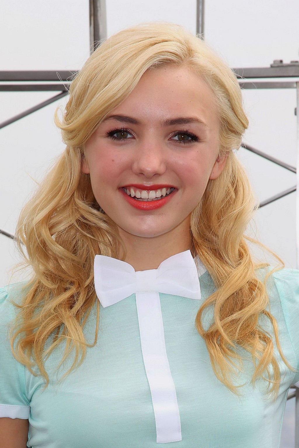 Peyton List leggy wearing tiny hot uniform at the Empire State Building Photocal #75197198