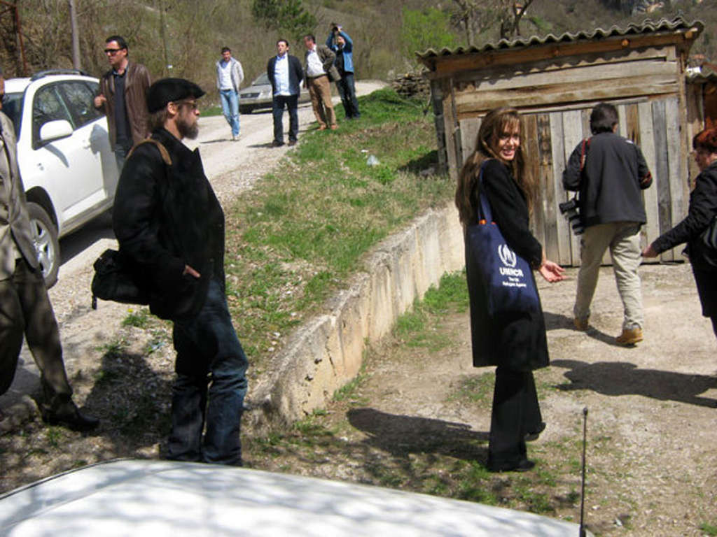 Angeline Jolie the first photos of visiting refugee camps #75354256