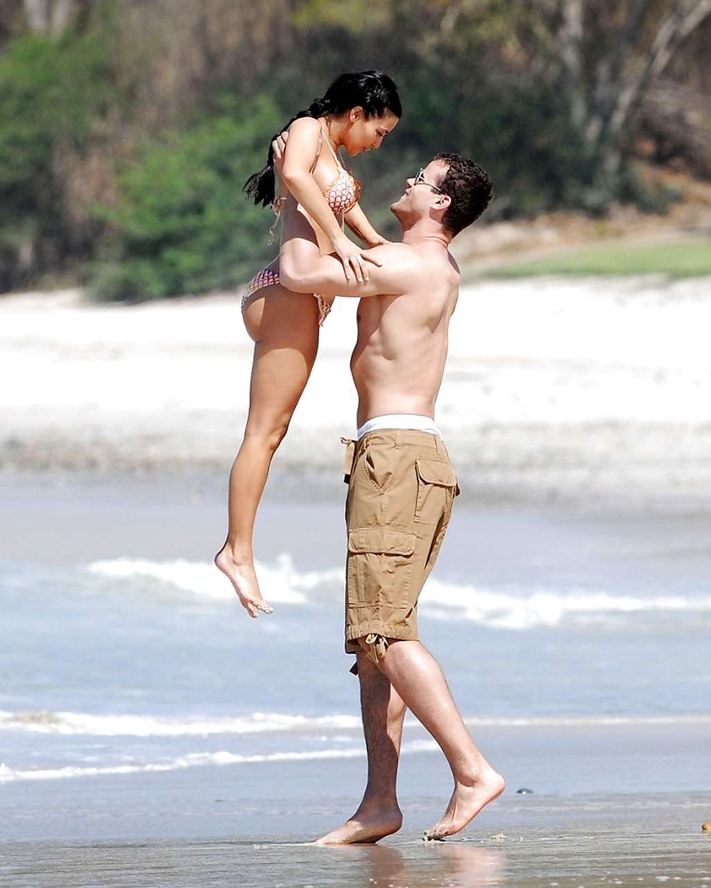 Kim Kardashian exposing her nice body in bikini with boyfriend #75276367