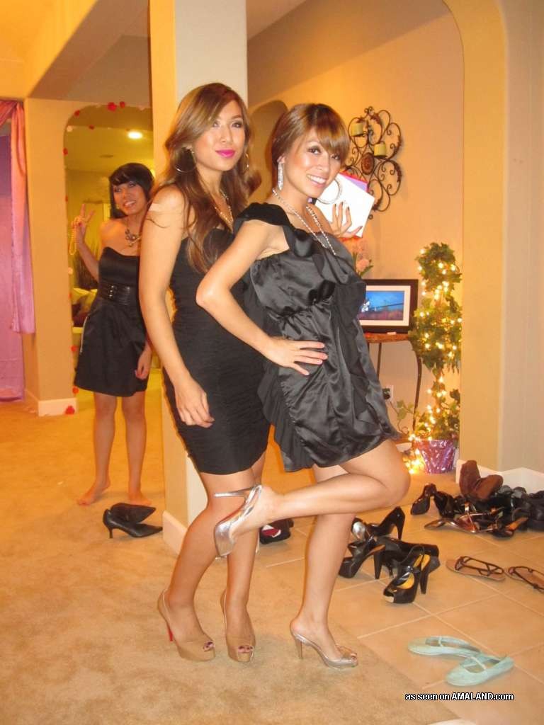 Homemade pix of Asian bridal shower with giant inflatable cock #69930666