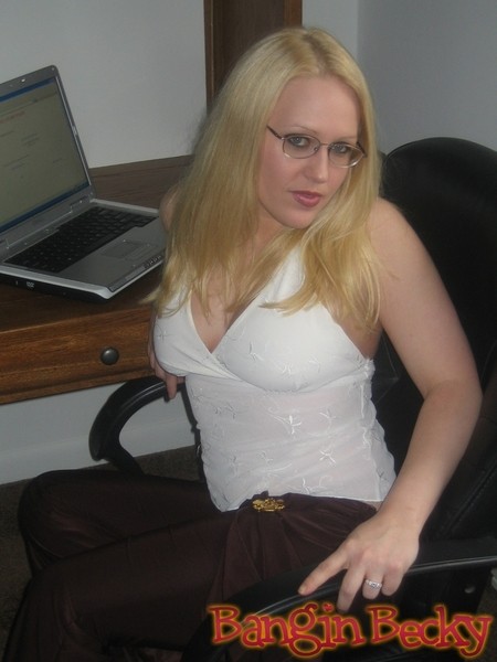 Amateur Chubby Playing By Her Computer #70677312