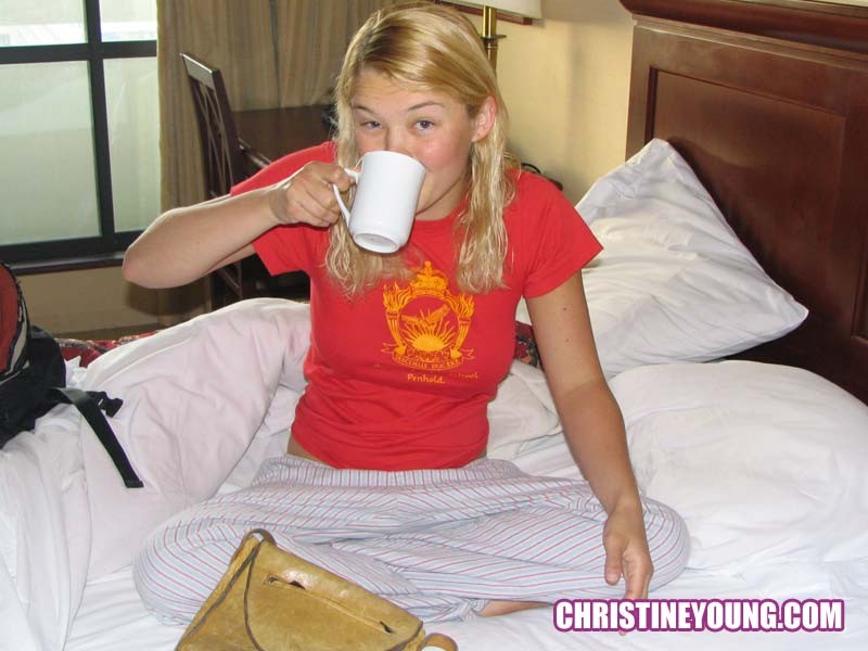 Fun-loving blonde Christine Young in this cute teen gallery #73109816