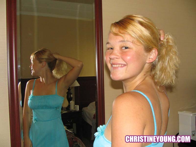 Fun-loving blonde Christine Young in this cute teen gallery #73109834