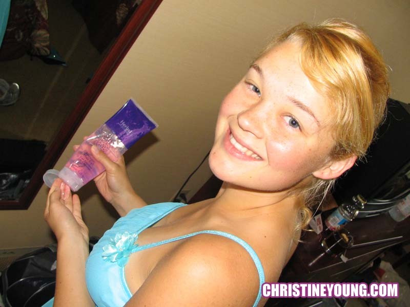 Fun-loving blonde Christine Young in this cute teen gallery #73109838