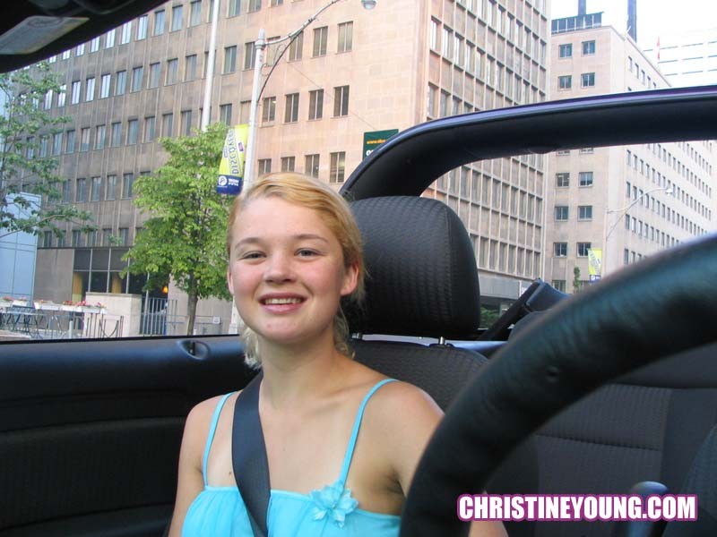 Fun-loving blonde Christine Young in this cute teen gallery #73109852