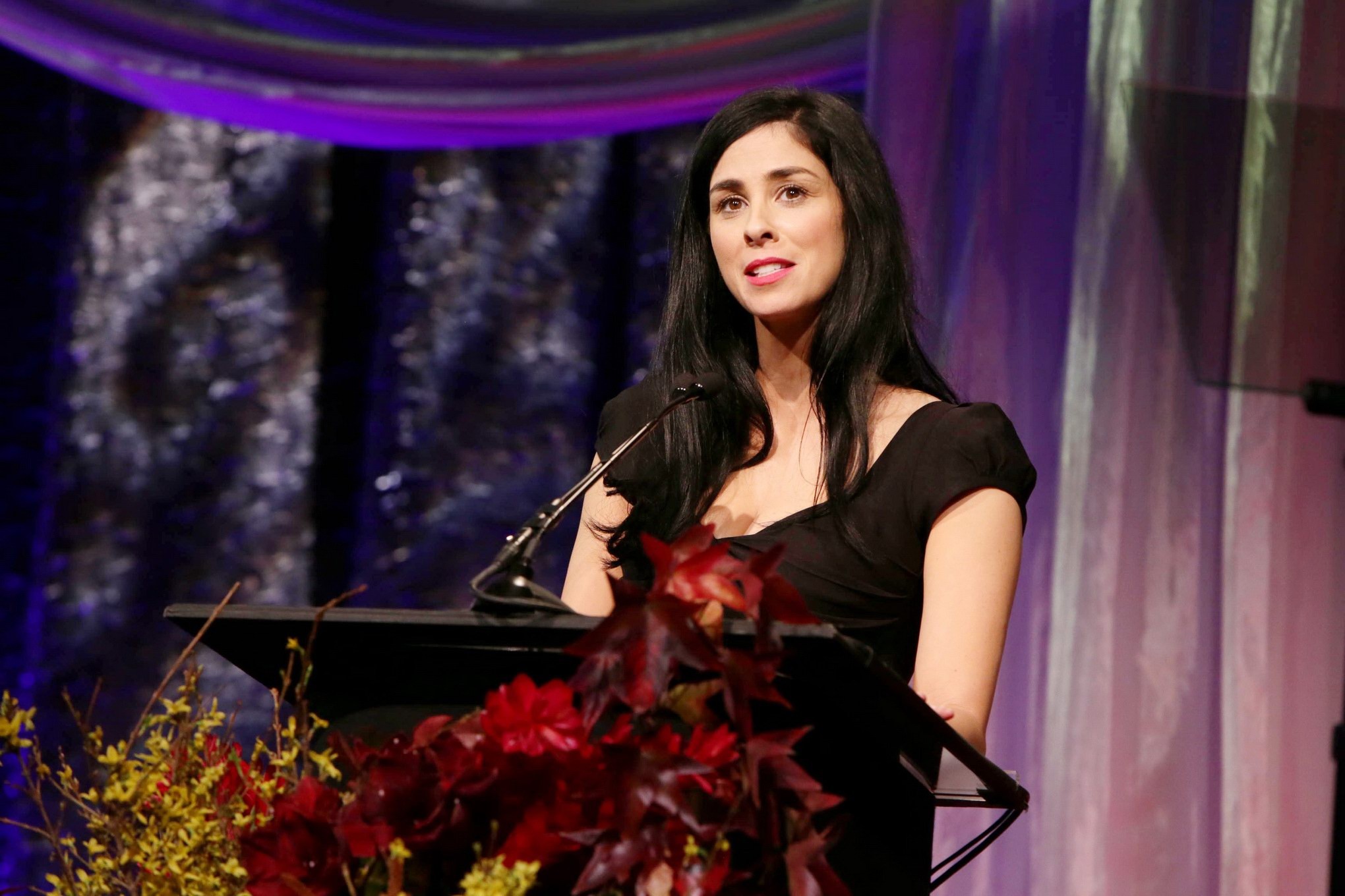 Sarah Silverman showing huge cleavage at the 37th Annual Saban Community Clinic  #75211969