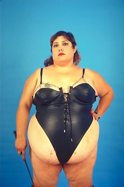 Horny bbw in leather outfit #75581724