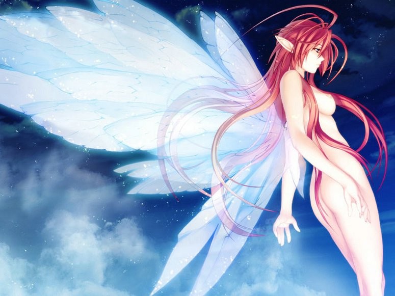 Anime nackte Engel und Dämonen des Nachthimmels
 #69706413