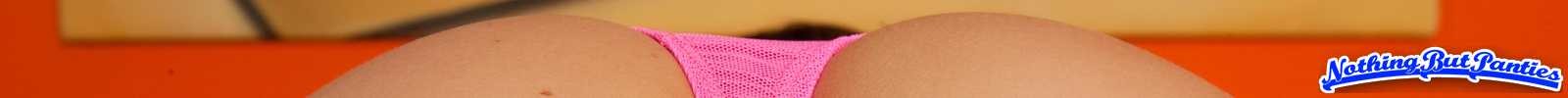 Tanga de algodón rosa Lacey
 #72631818