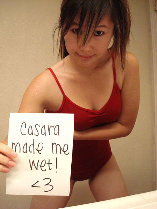 Asian girl taking requests for naughty pics from internet friends