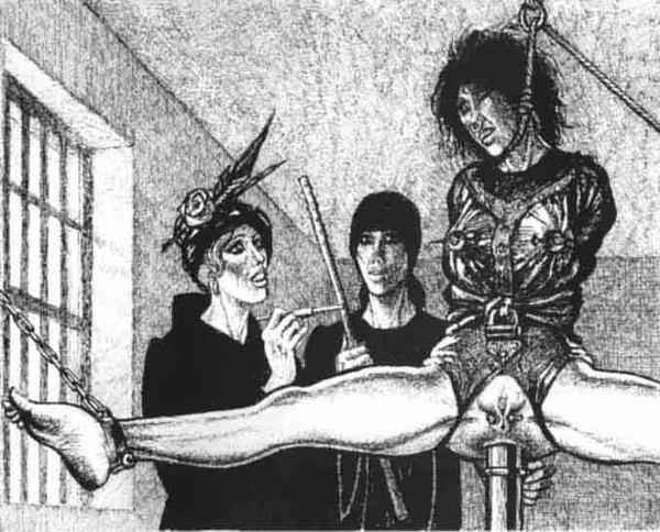 Mujeres en doloroso bondage medieval y arte fetichista
 #69664311