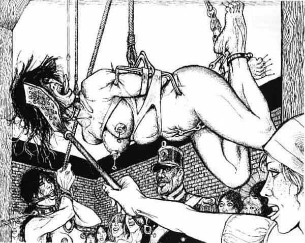 Mujeres en doloroso bondage medieval y arte fetichista
 #69664359