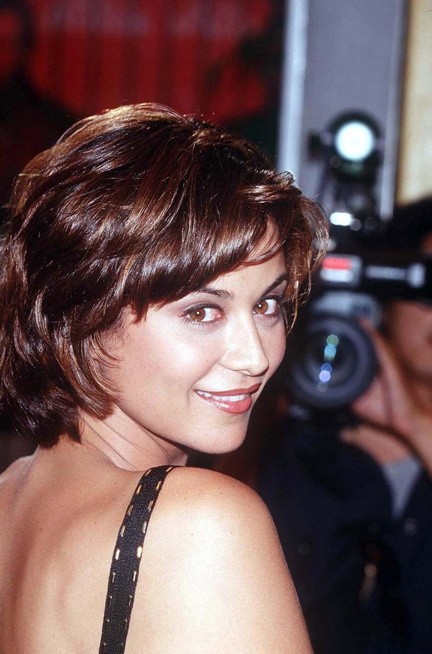 Catherine Bell showing panties in see thru dress paparazzi photos and big boobs #75311428