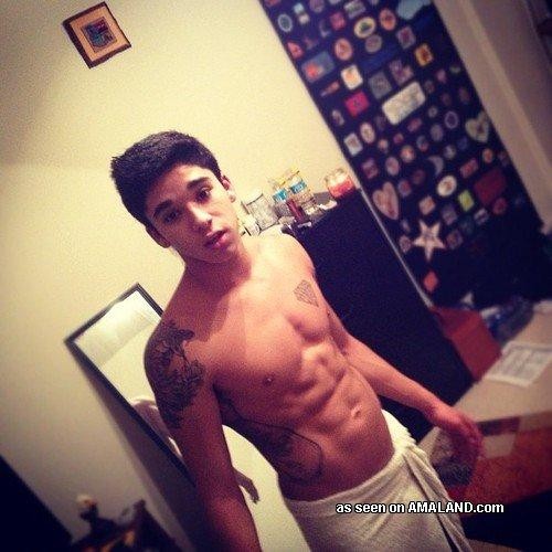 Shirtless amateur hunks show off their hot sexy bodies #76916667