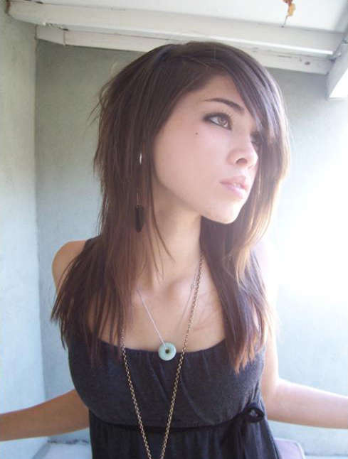 Collection of brunette emo babes #75710236