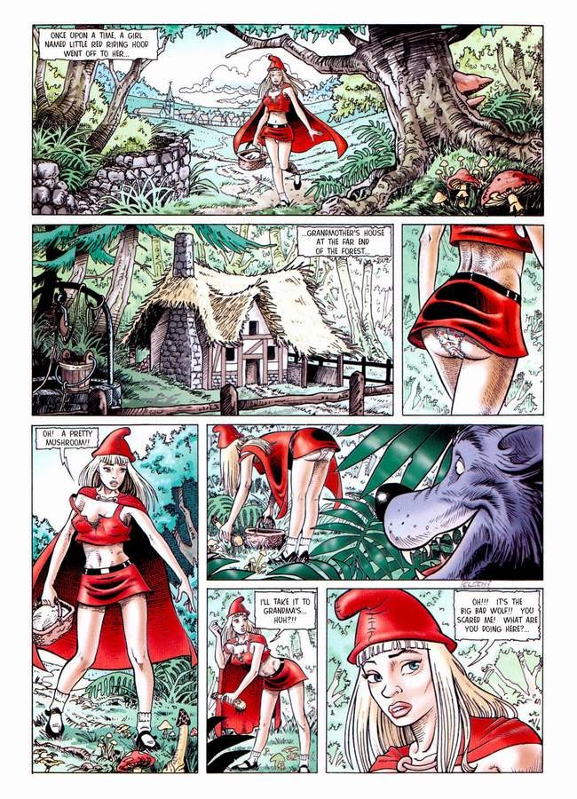 赤ずきんちゃんの冒険を描いたアニメコミック
 #69661026