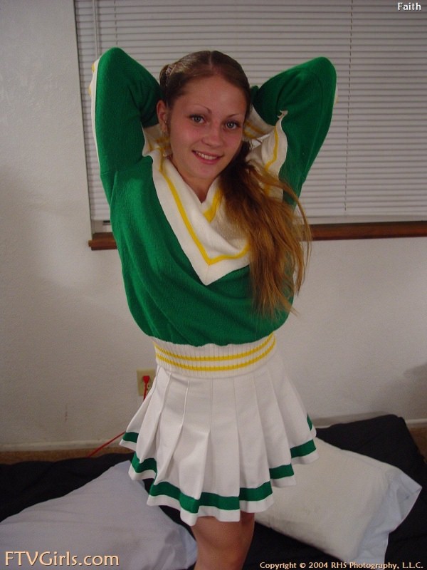 Adorable petite cheerleader posing her tits and pussy and ass #75473647