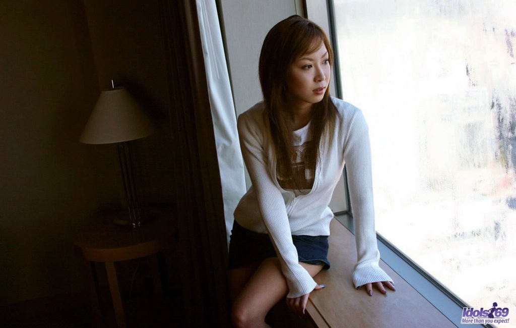 Cute hot Japanese office lady in a hotel room pose #69966792