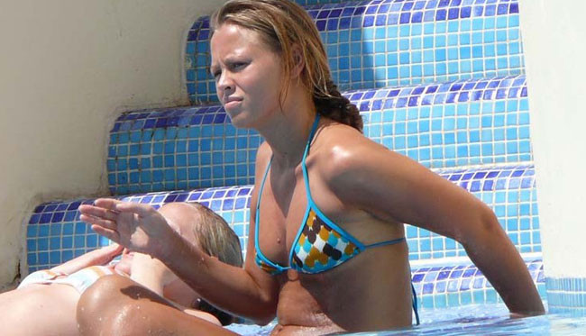 Celebrity Kimberley Walsh amazing hot ass in sexy bikini #75401442