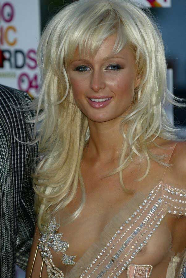 Paris Hilton exposed pussy and nipple slip paparazzi pictures #75442643