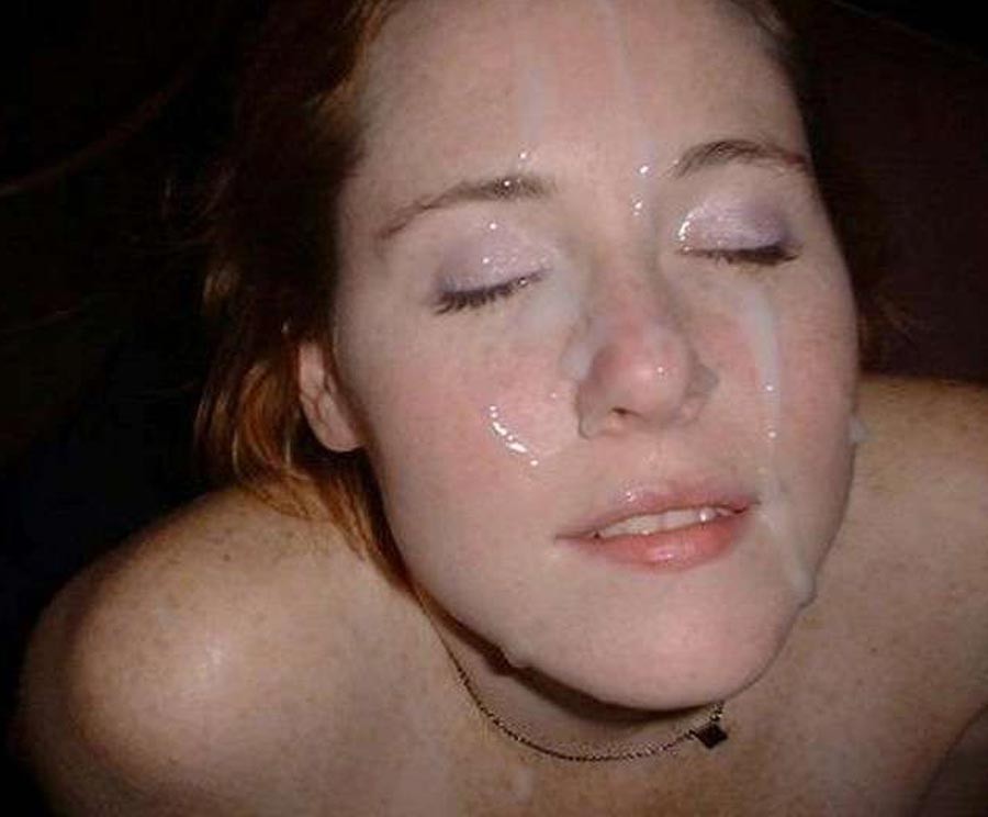 Real amateur girlfriends taking sticky facials #75882945