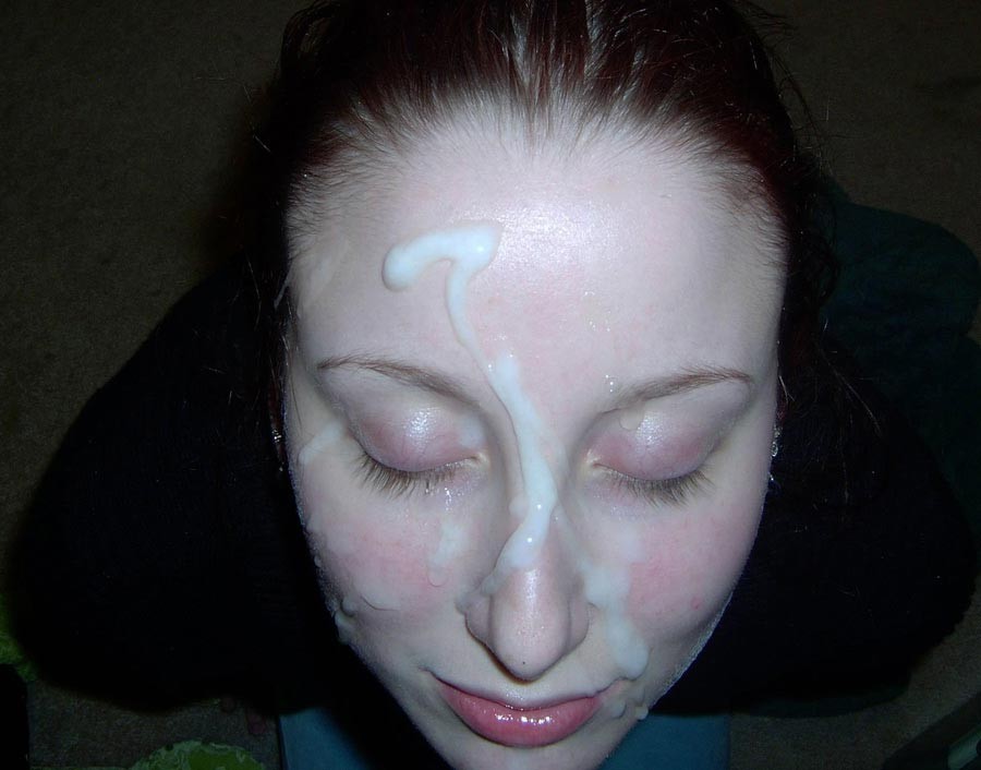 Real amateur girlfriends taking sticky facials #75882975