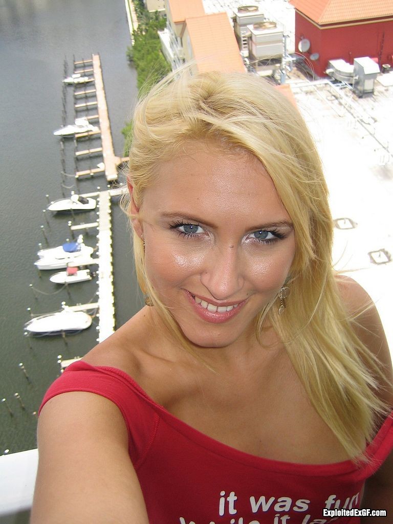 Gorgeous blonde amateur showing hot tits #67621485