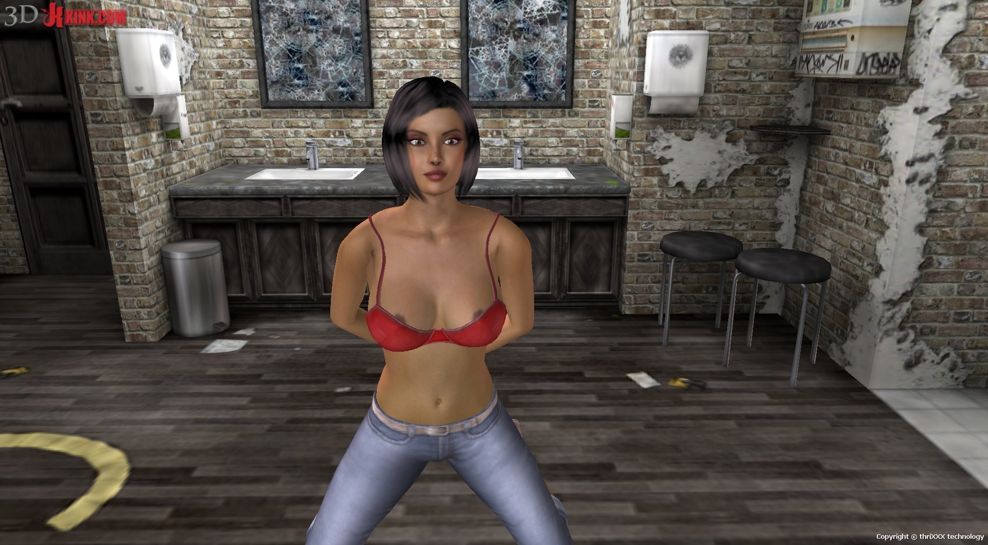 ¡Caliente acción de sexo bdsm creado en el juego de sexo 3d fetiche virtual!
 #69568961