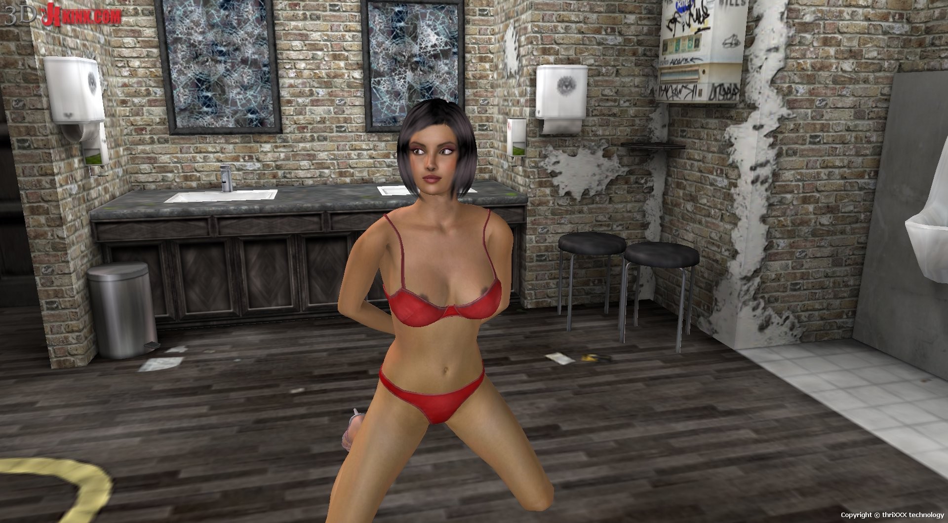 Hot BDSM sex action created in virtual fetish 3d sex game! #69568969