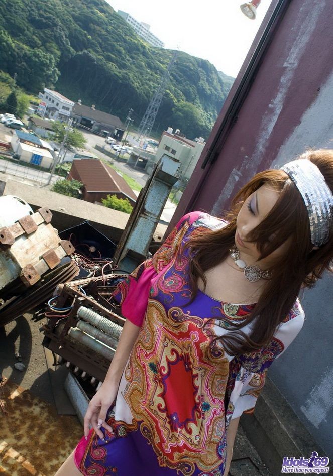 Naughty japan model Risa Kasumi poses showing body #69739904