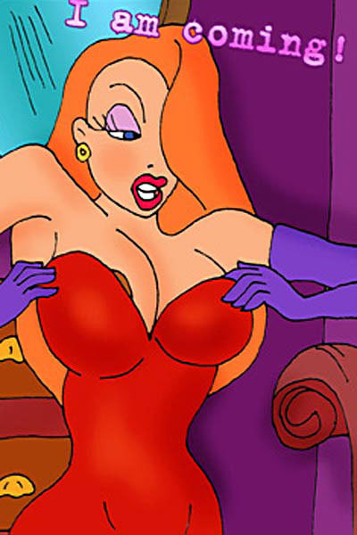 Jessica Rabbit takes and slammed with rock strap-on #69657638