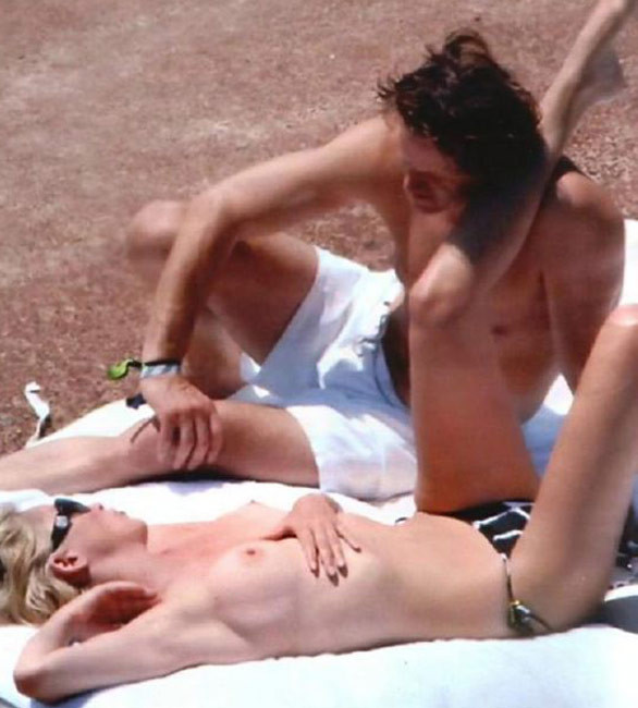 Celebrity babe Sharon Stone very hot upskirt and nude body #75416949