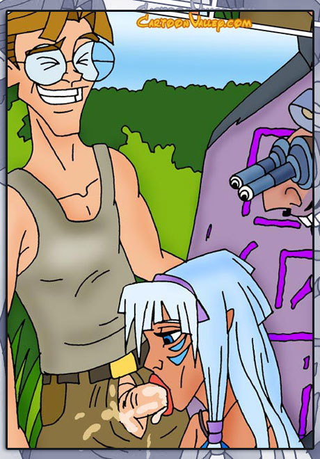 舌に洗濯ばさみをつけたバーサがマイロに突かれる
 #69549297