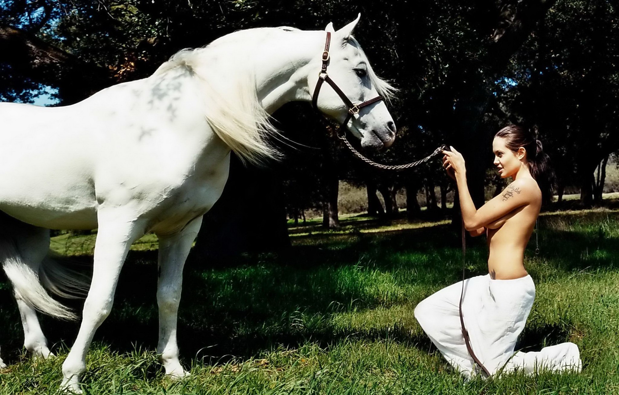 Angelina jolie olvidada sesión de fotos en topless por david lachapelle para rolling ston
 #75234890