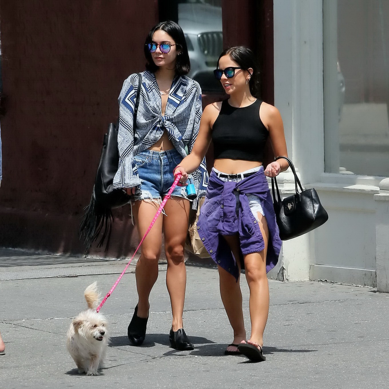 Vanessa Hudgens in denim shorts showing off her sexy midriff #75161009