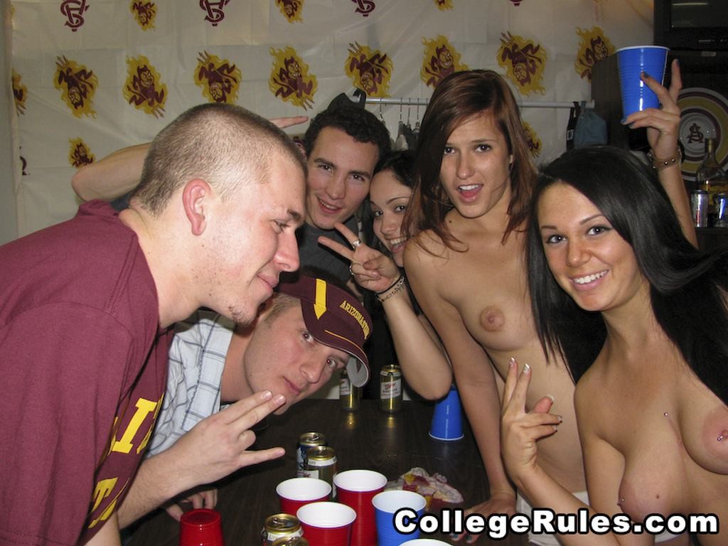 Drunk naked college students partying at school in homemade pix #78890956