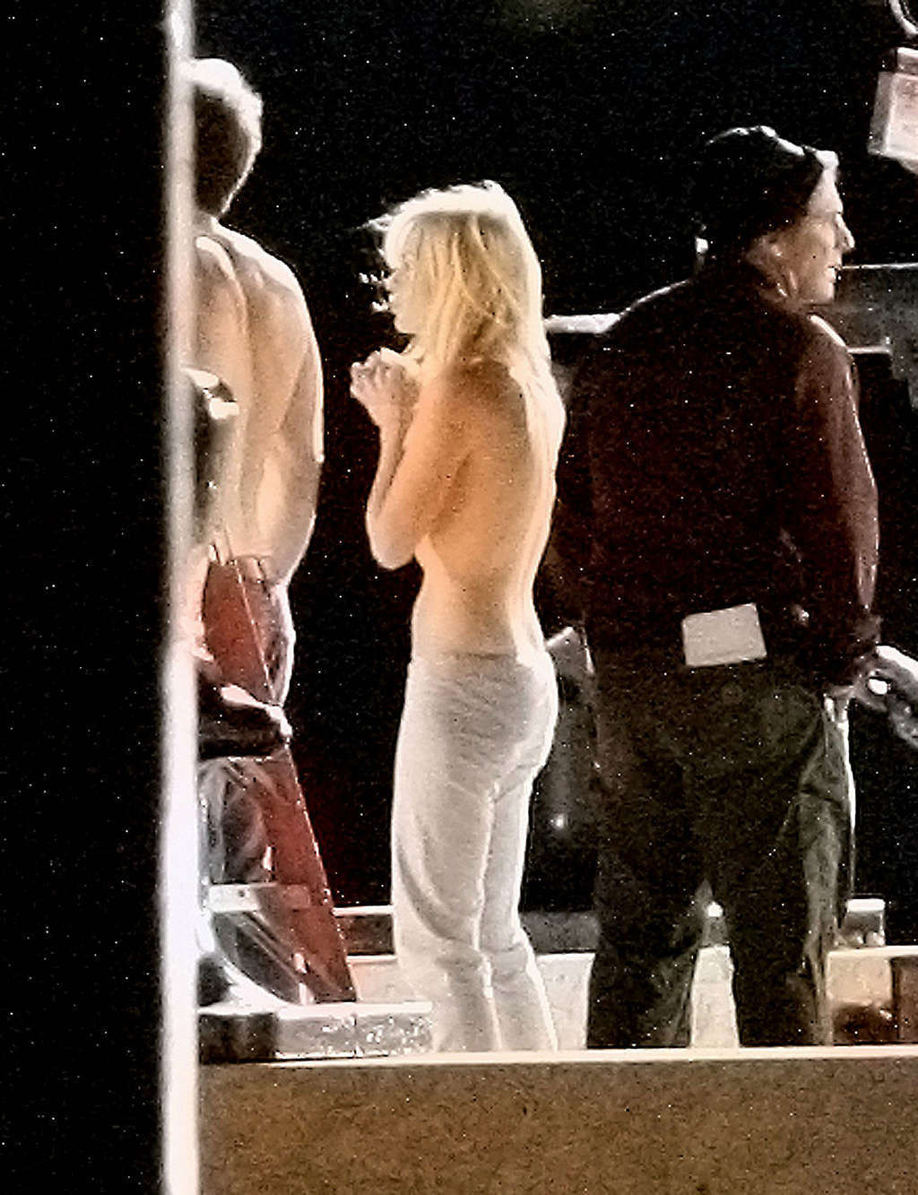 Anna Faris exposing her sexy nude body and hot ass infront pool #75343053