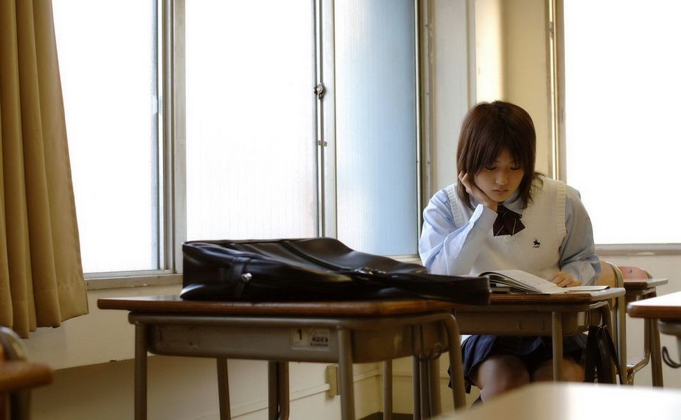 Japanese schoolgirl Yuran shows her ass and tities #69760383
