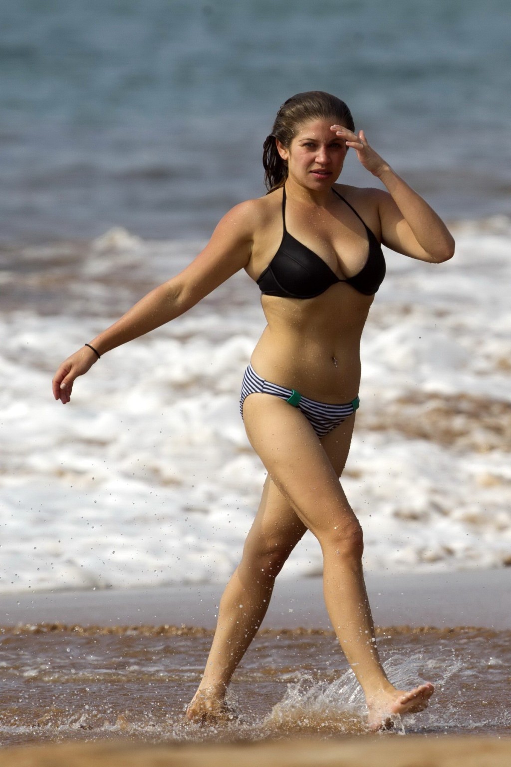 Danielle Fishel showing off her plump bikini body on a beach in Hawaii #75214703