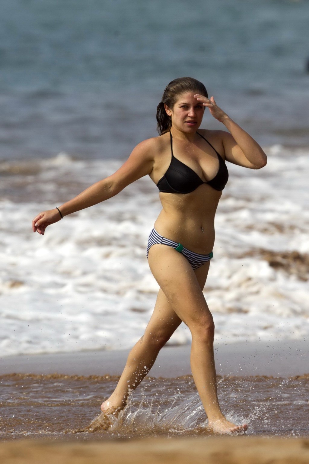 Danielle Fishel showing off her plump bikini body on a beach in Hawaii #75214711