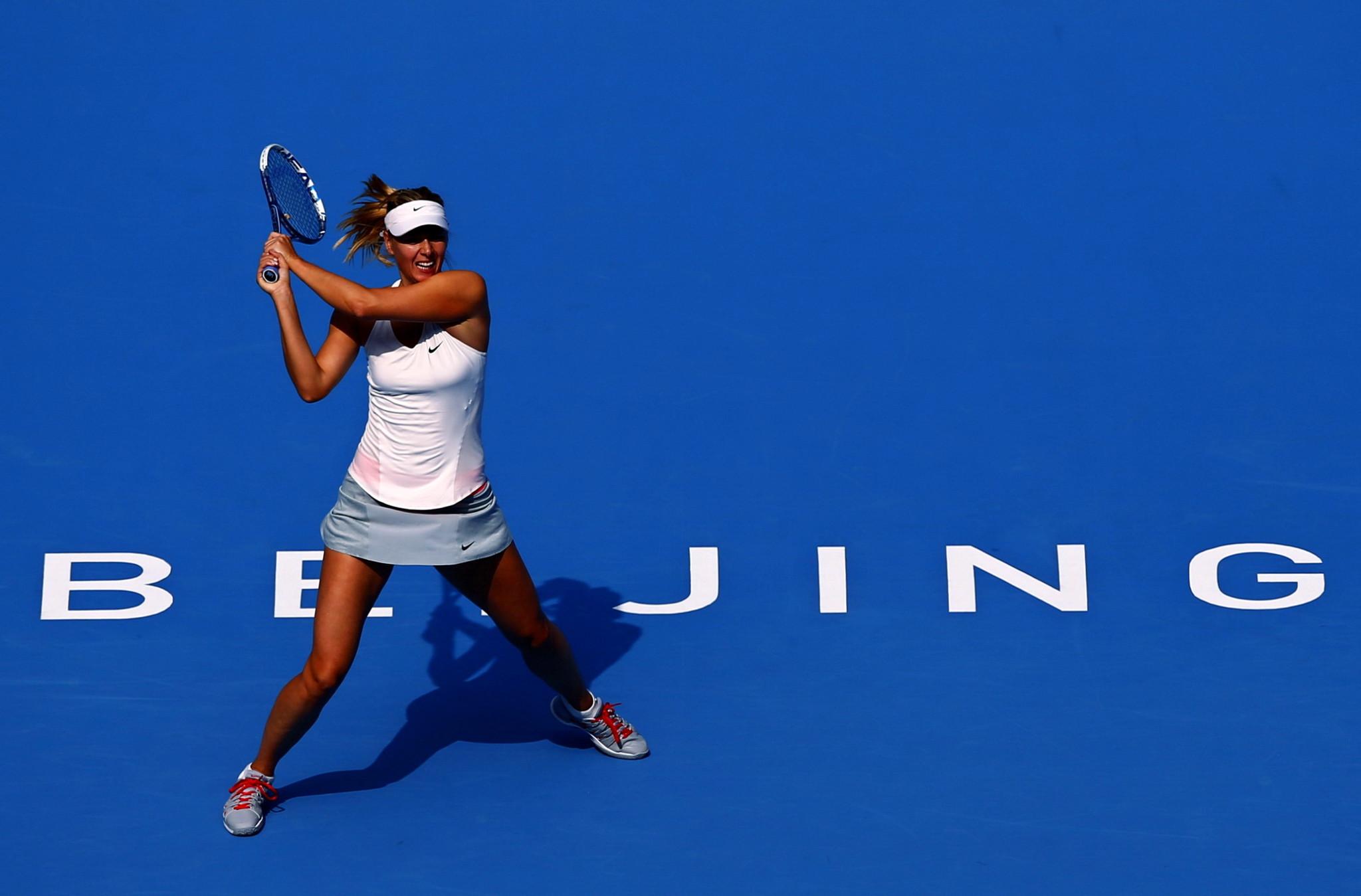 Maria Sharapova flashing her panties at the 2nd round of 2014 China Open in Beij #75184391