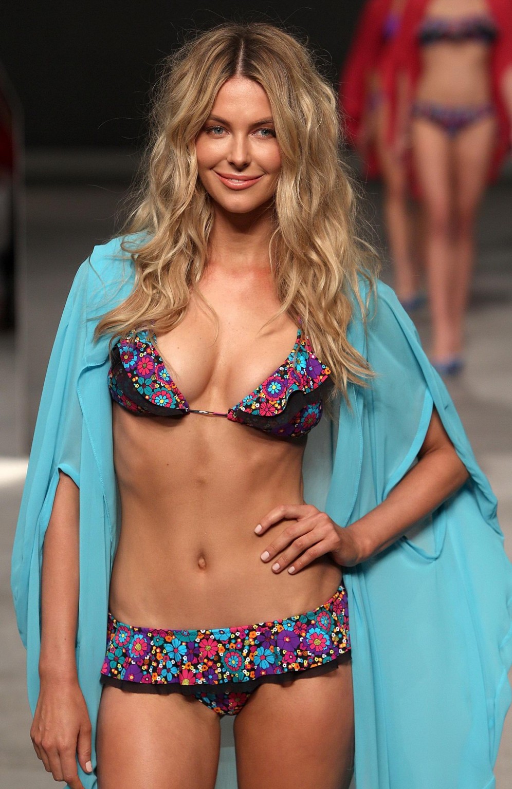 Jennifer Hawkins wearing sexy bikini at the Myer Spring/Summer 2011 runway show  #75290423
