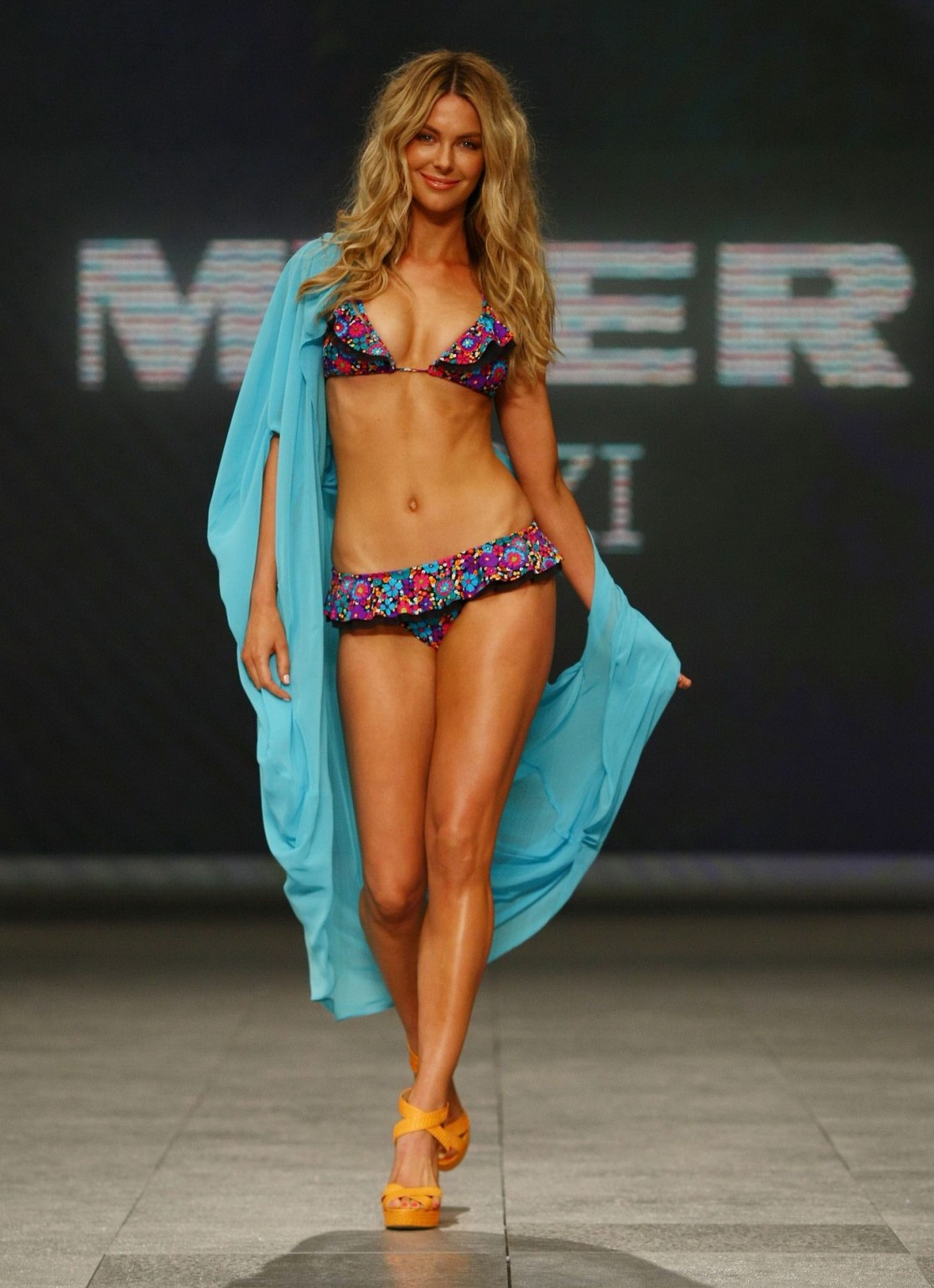 Jennifer Hawkins wearing sexy bikini at the Myer Spring/Summer 2011 runway show  #75290509