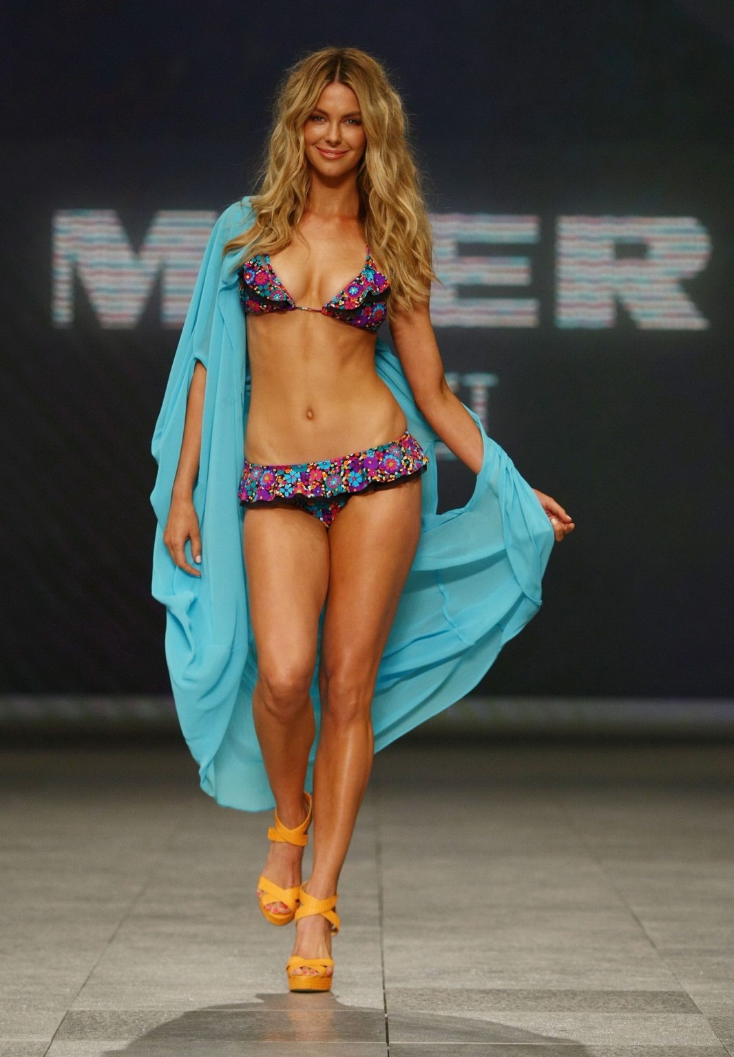 Jennifer Hawkins wearing sexy bikini at the Myer Spring/Summer 2011 runway show  #75290517