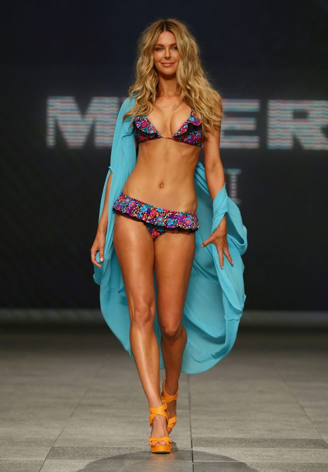 Jennifer Hawkins wearing sexy bikini at the Myer Spring/Summer 2011 runway show  #75290524