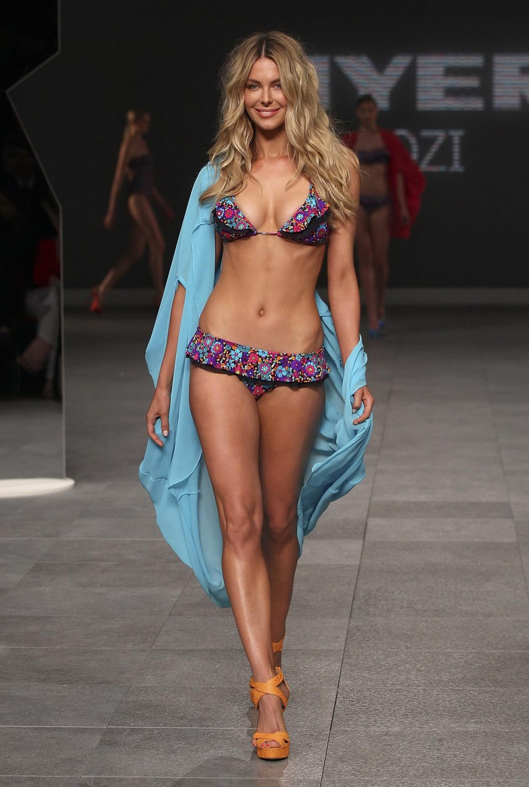 Jennifer Hawkins wearing sexy bikini at the Myer Spring/Summer 2011 runway show  #75290541