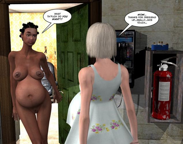 BD sexe 3d anime femme au foyer enceinte noire et potelée
 #67051710
