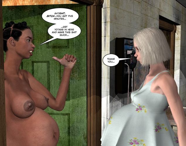 BD sexe 3d anime femme au foyer enceinte noire et potelée
 #67051733