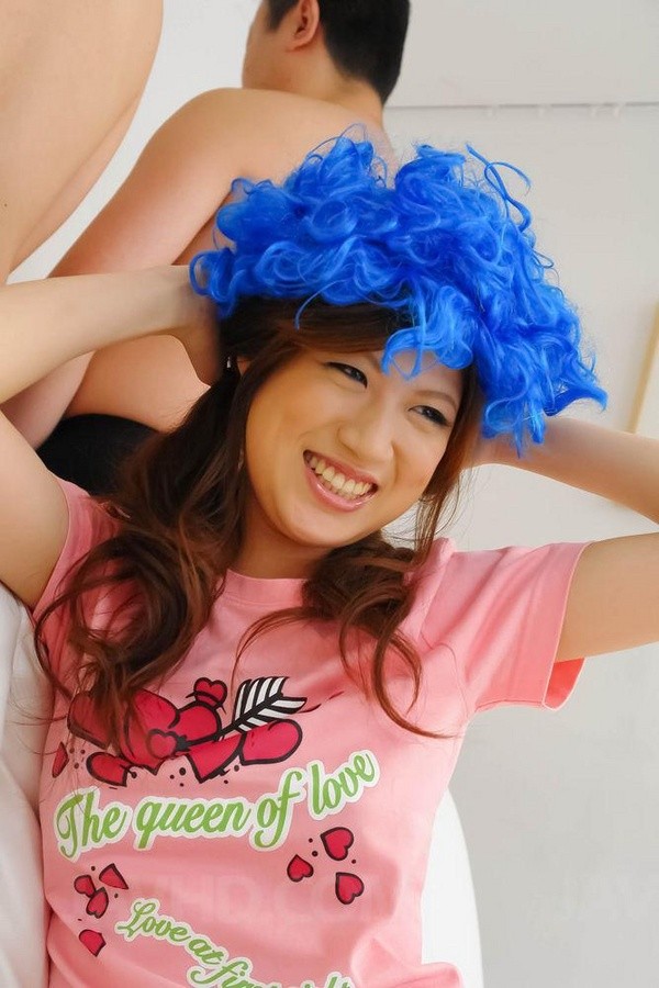 Shirosaki Karin Asian with silly outfits on head sucks phallus #69738606