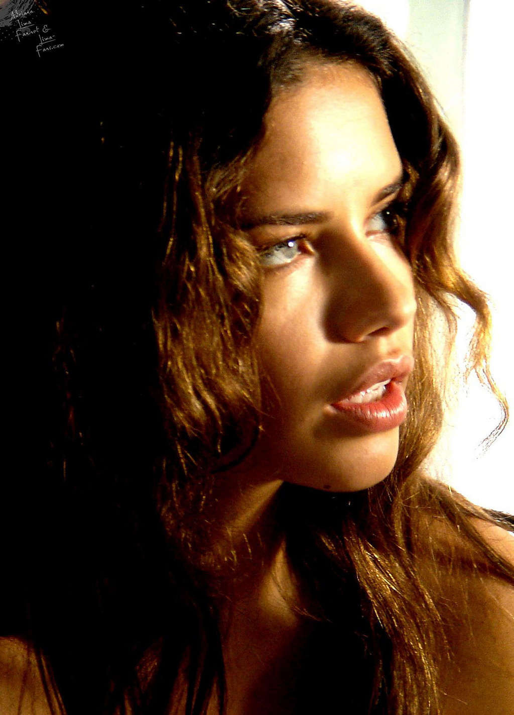 Adriana lima in posa nuda e sexy sul letto in photoshoot
 #75348390